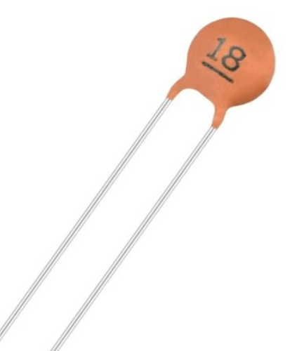 18pF 50V Through Hole Ceramic Disc Capacitor