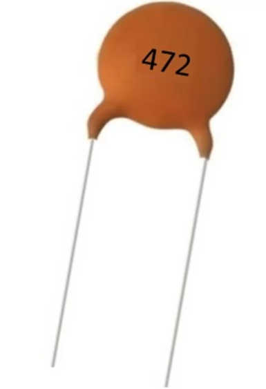 472pF 50V (4K7) Through Hole Ceramic Disc Capacitor