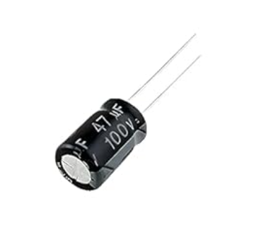 47uF 100V 8X12mm Through Hole Electrolytic Capacitor