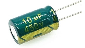 10uF 450V 10X13mm Through Hole Electrolytic Capacitor