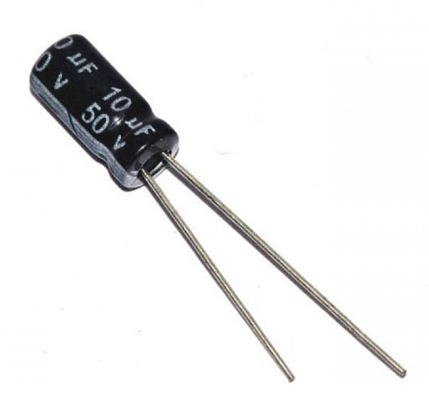 10uF 50V 5X11mm Through Hole Electrolytic Capacitor