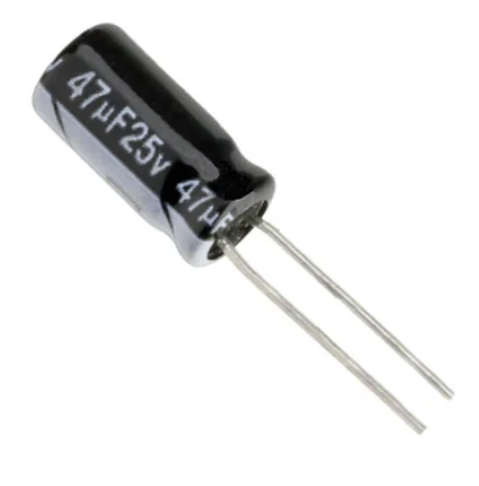 47uF 25V 5X11mm Through Hole Electrolytic Capacitor