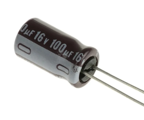 100uF 16V 5X11mm Through Hole Electrolytic Capacitor