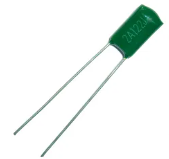 2A122J 100V 1K2 (0.0012uF) Through Hole Polyester Film Capacitor