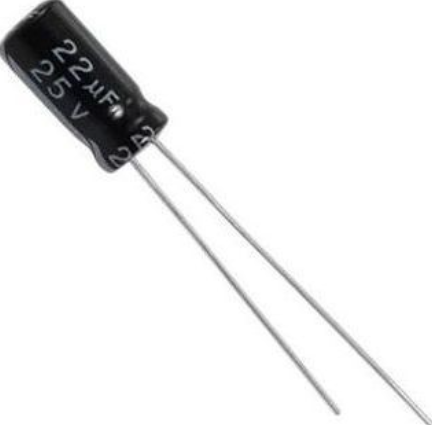 22uF 25V 5X11mm Through Hole Electrolytic Capacitor
