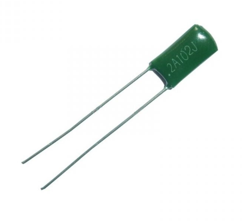 2A102J 100V 1K (0.001uF) Through Hole Polyester Film Capacitor